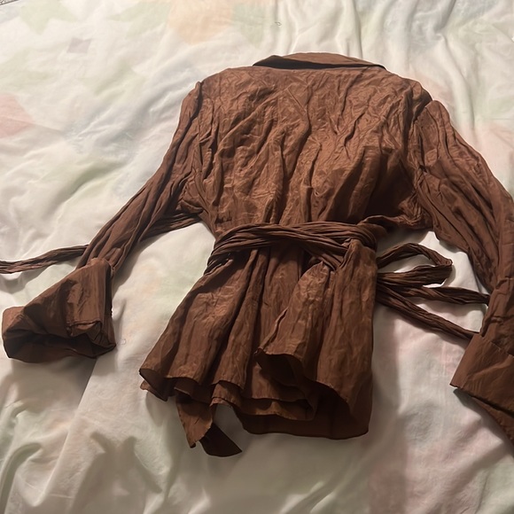 Rust crinkly, wraparound top size, XL - Picture 5 of 6